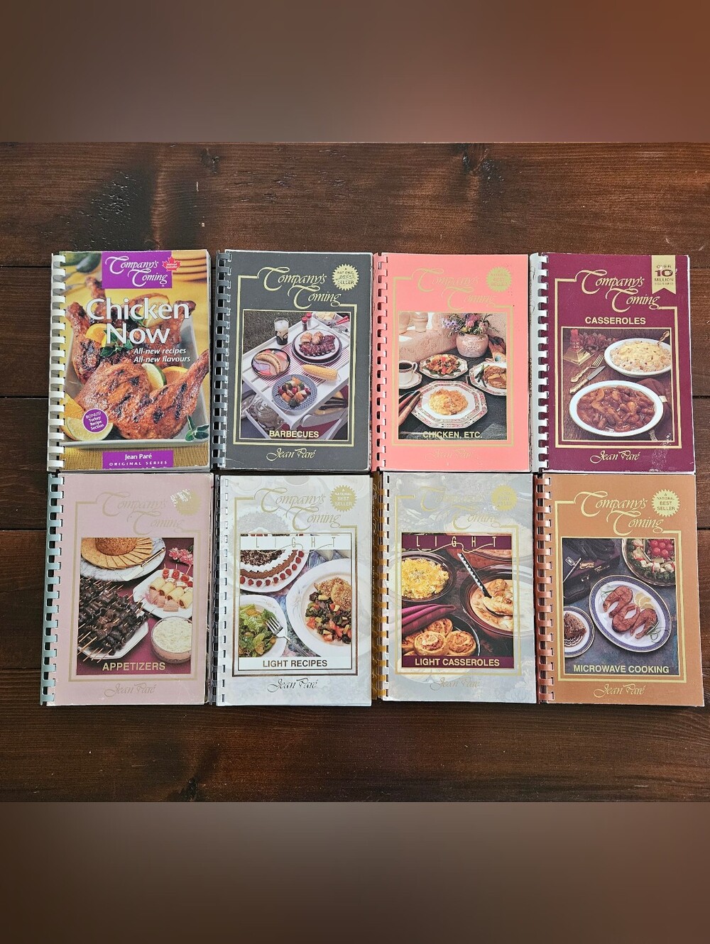 Company's Coming Easy Recipes 8 Book Spiralbound Bundle Jean Pare Quick Dinners